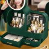 Joybos® Makeup Storage Organizer Box with Led Lighted Mirror