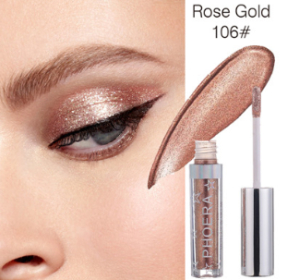PHOERA Magnificent Metals Glitter and Glow Liquid Eyeshadow 12 Colors (Option: Rose gold)