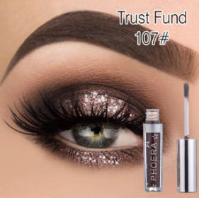 PHOERA Magnificent Metals Glitter and Glow Liquid Eyeshadow 12 Colors (Option: Trust fund)