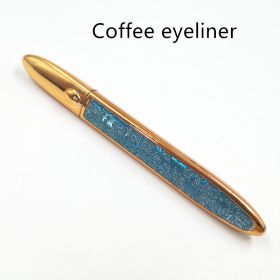 False Eyelashes Self-adhesive Eyeliner Multicolor (Option: Blue leather-Coffee)