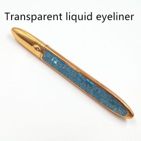 False Eyelashes Self-adhesive Eyeliner Multicolor (Option: Blue leather-Transparent)