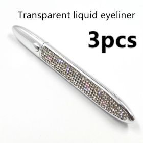 False Eyelashes Self-adhesive Eyeliner Multicolor (Option: Silver 3pcs-Transparent)