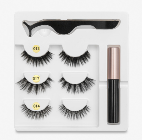 A Pair Of False Eyelashes With Magnets In Fashion (Option: Mixed C)