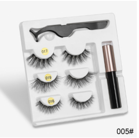 A Pair Of False Eyelashes With Magnets In Fashion (Option: 5PC Mixed D)