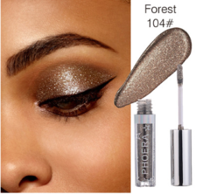 PHOERA Magnificent Metals Glitter and Glow Liquid Eyeshadow 12 Colors (Option: Forest)