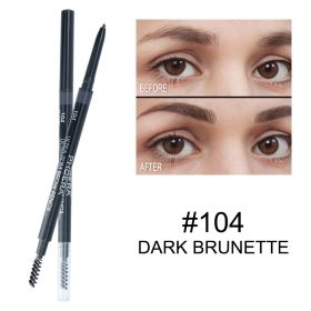 PHOERA New 5 Color Thin Eyebrow Pencil (Option: 104Dark Brunette)