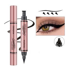 Stamp Pattern Double End Liquid Eyeliner for Perfect Wing Cat Eyes Stamp Eyeliner (Color: 3)