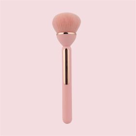 Soft Fluffy Loose Powder Brush Imitation Wool Fiber Large Foundation Blush Brush Professional Blush Contour Makeup Brushes (Color: Pink)