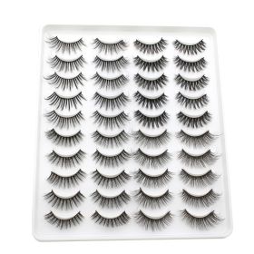 20 Pairs Mink Lashes Natural False Eyelashes Dramatic Volume Fake Lashes Soft Thick Long Eyelashes Wispy Makeup Extension 2022 (Color: YP403)