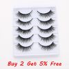 5Pairs Soft Fake Eyelashes Handmade Thick Wispy 3D Faux Mink Eyelash Natural Long Lashes Winged Lash Wholesale Eyelash Extension