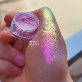 MultiChrome Shifting Pigments Chameleon Eyeshadow Duochrome Chameleon Eyeshadow Infinite Chrome Shining Eyeshadow Net 0.2g (Color: E03)