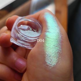 MultiChrome Shifting Pigments Chameleon Eyeshadow Duochrome Chameleon Eyeshadow Infinite Chrome Shining Eyeshadow Net 0.2g (Color: D04)