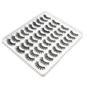 20 Pairs Mink Lashes Natural False Eyelashes Dramatic Volume Fake Lashes Soft Thick Long Eyelashes Wispy Makeup Extension 2022 (Color: 2207)