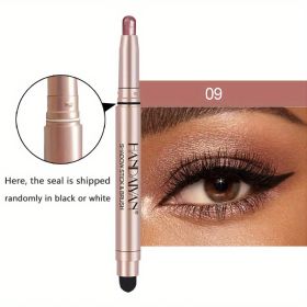 12 Color Eyeshadow Stick Eyeliner Pen, Highlighter Glitter Pearly Shimmer Matte Eyeshadow Pen, Eye Makeup Brightening Stick (Color: No. 9 Color)