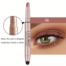 12 Color Eyeshadow Stick Eyeliner Pen, Highlighter Glitter Pearly Shimmer Matte Eyeshadow Pen, Eye Makeup Brightening Stick (Color: No. 6 Color)