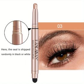 12 Color Eyeshadow Stick Eyeliner Pen, Highlighter Glitter Pearly Shimmer Matte Eyeshadow Pen, Eye Makeup Brightening Stick (Color: No. 3 Color)
