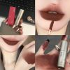 Dark Brown Matte Velvet Lip Gloss Waterproof Liquid Lipstick Nude Brown Lips Tint Mud Makeup Latte Coffee Lip Glaze Cosmetics