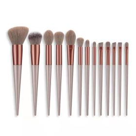 New 13Pcs Makeup Brush Set Makeup Concealer Brush Blush Loose Powder Brush Eye Shadow Highlighter Foundation Brush Beauty Tools (Handle Color: 13Pcs -no bag)