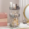 Rotating Makeup Organizer Acrylic Perfume Organizer Clear Skincare Organizer Cosmetics Organizer for Vanity Countertop