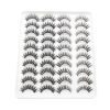 20 Pairs Mink Lashes Natural False Eyelashes Dramatic Volume Fake Lashes Soft Thick Long Eyelashes Wispy Makeup Extension 2022