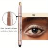 12 Color Eyeshadow Stick Eyeliner Pen, Highlighter Glitter Pearly Shimmer Matte Eyeshadow Pen, Eye Makeup Brightening Stick