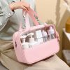 PVC Transparent Cosmetic Bag; Travel Makeup Bag; Large Capacity Travel Toiletry Bag