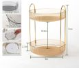 Rotating Makeup Organizer Acrylic Perfume Organizer Clear Skincare Organizer Cosmetics Organizer for Vanity Countertop