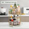 Rotating Makeup Organizer Acrylic Perfume Organizer Clear Skincare Organizer Cosmetics Organizer for Vanity Countertop