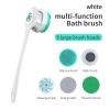 Multifunctional Electric Bath Brush with Long Handle for Exfoliating and Cleansing - Perfect for Mud Rubbing and Showering