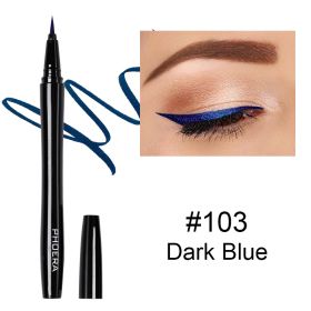 PHOERA Vacuum Straight Liquid Eyeliner (Option: 103Dark Blue)